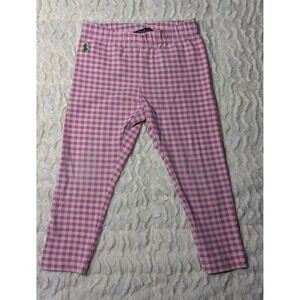 Polo Ralph Lauren Toddler Pink Gingham Leggings Size 2T